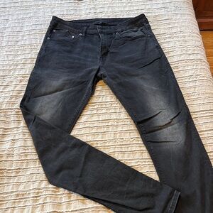 American Eagle Men's Black Slim Taper Jeans